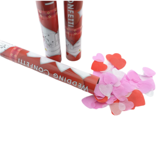 Bruiloft Handvat Confetti Poppers Hartvorm