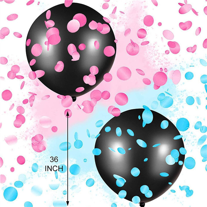 gender reveal confetti balloons