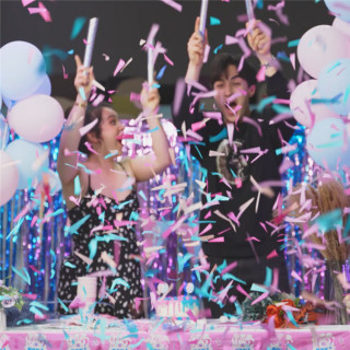 Gender Reveal Confetti Wands