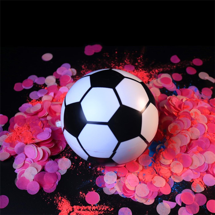 gender reveal soccer ball