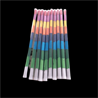 Confezione di coriandoli di colore diverso in tubo