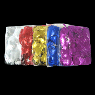 Großes Konfettipapier mit kleiner Metallic-Folie