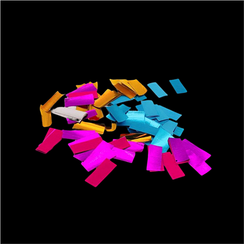 Biologisch afbreekbare metallic confetti 55*17mm