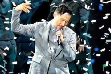 Speciale effecten en confetti van Jacky Cheung's wereldtournee in 2023