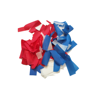 Mix colors Red White and Blue Paper Confetti