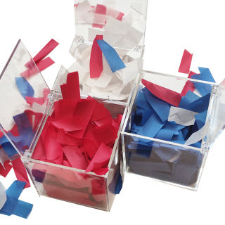 Mix colors Red White and Blue Paper Confetti