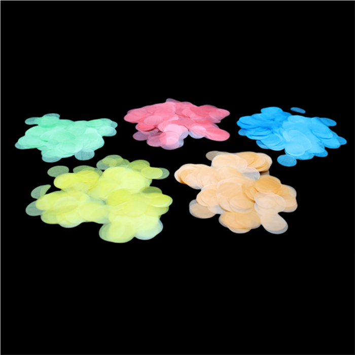 round biodegradable confetti