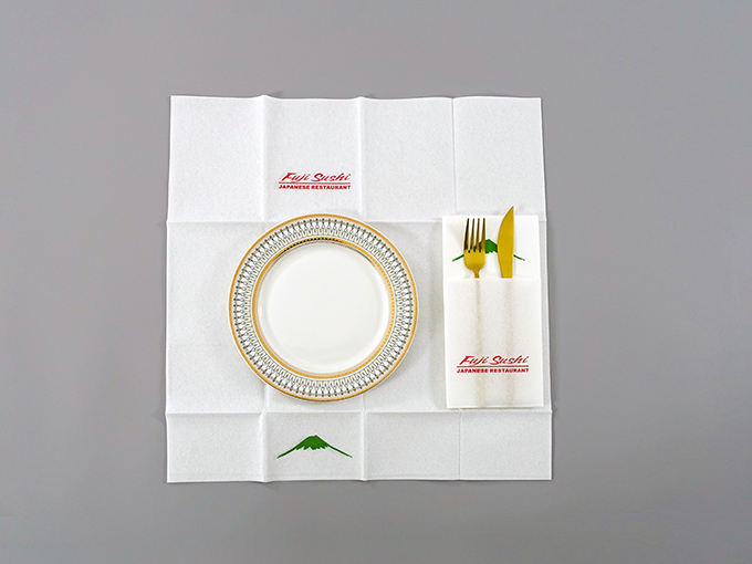 43x43cm Printed Logo Airlaid Dinner Napkins