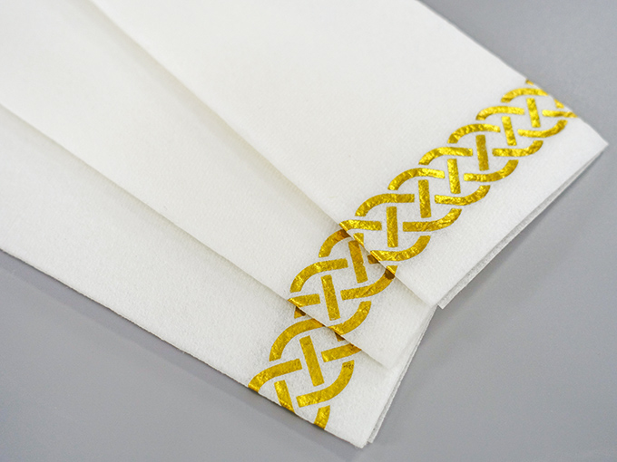 Hot Stamping Airlaid Napkin For Party Paper Napkins