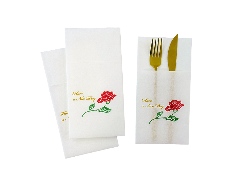 Safe and hygienic pocket airlaid napkins