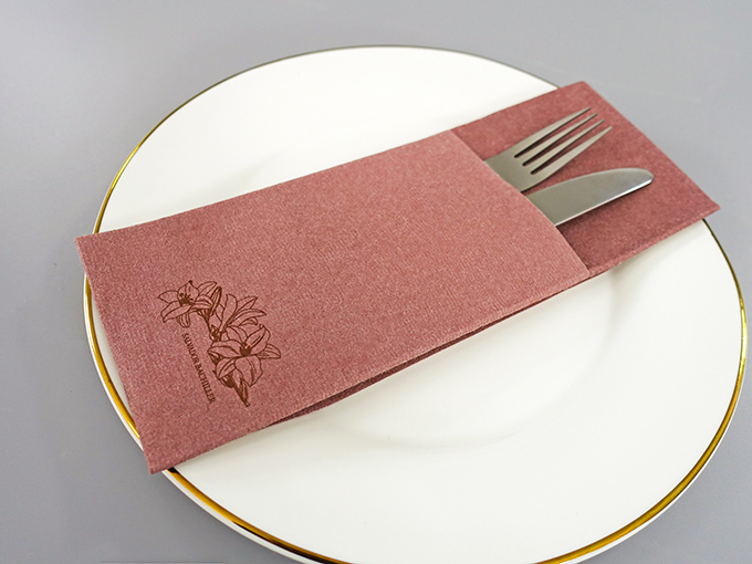 colored printed napkin