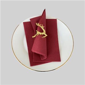 Бордовая салфетка Airlaid, похожая на бумажное полотенце для гостей