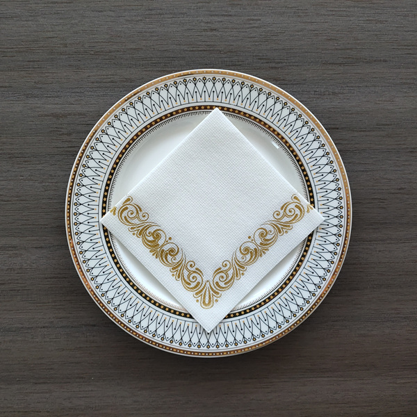 Golden Pattern Napkins