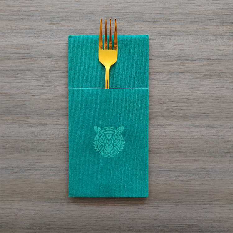 Hot Airlaid Paper Napkins With Knife And Fork Mouth Fold