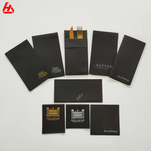 Black Airlaid Napkins