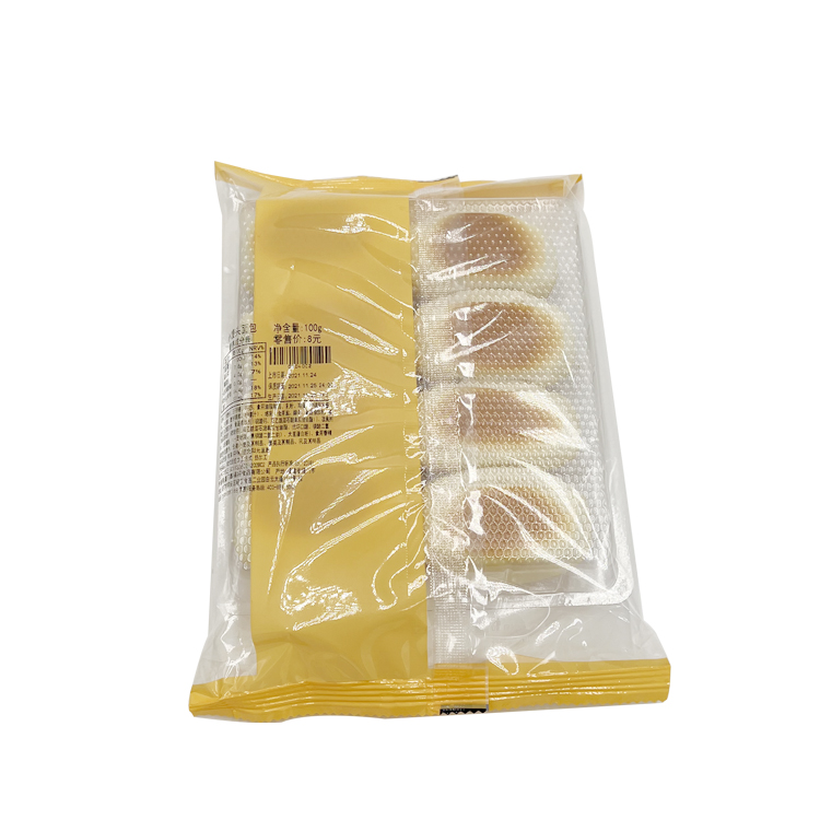 Plätzchen-Knoblauch-Brot in der Plastiktüte