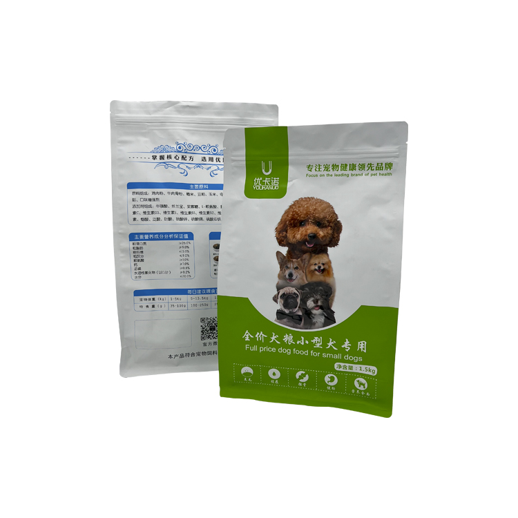 Bolsa de papel de aluminio para bocadillos de comida para perros