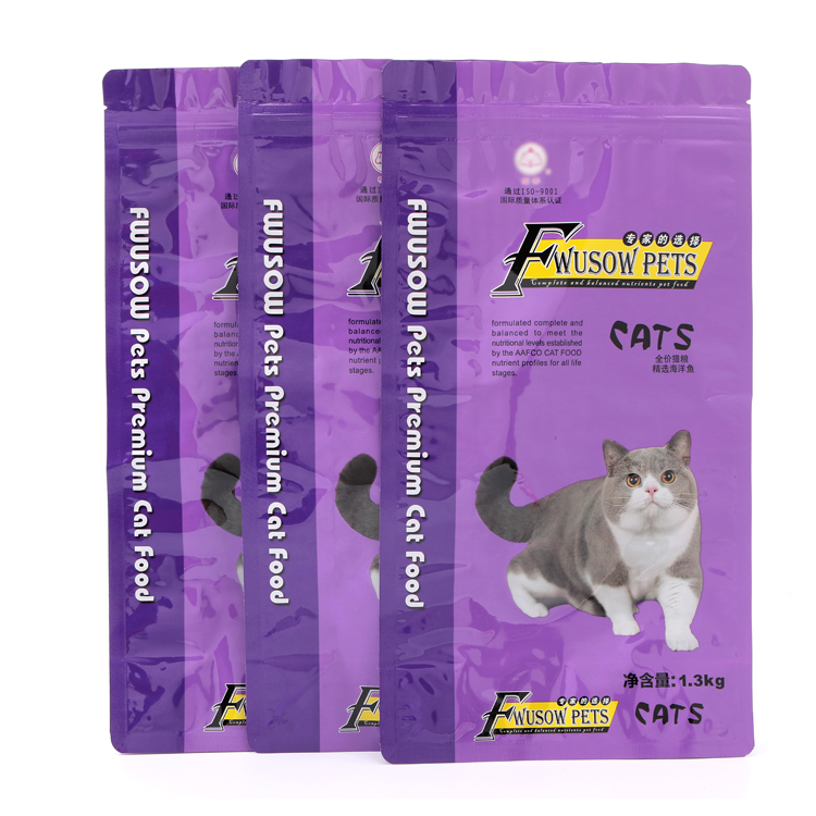 Фиолетовый алюминиевый пакет для корма для собак