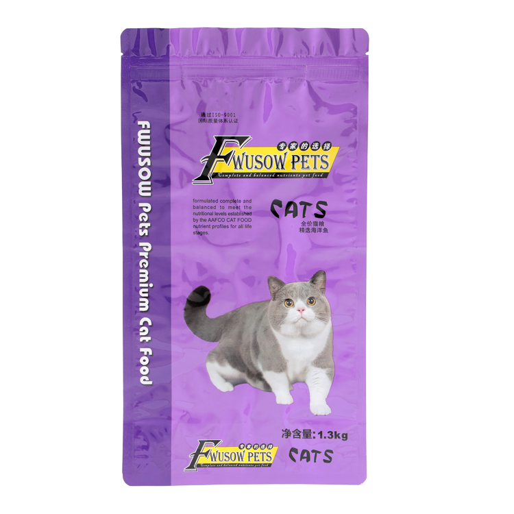 Фиолетовый алюминиевый пакет для корма для собак