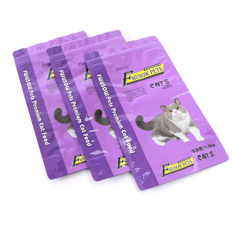 Dog Feed Food Purple Aluminium Stand Up Pouch