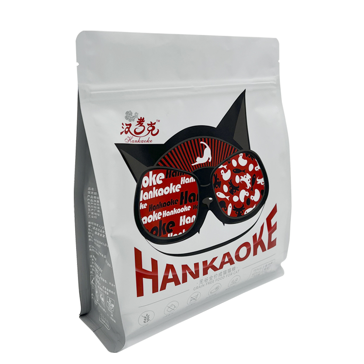 Bolsa de embalaje de comida para perros y gatos naranja