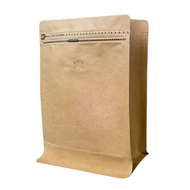 12 Oz Kraft Coffee Sack Bags With Valve