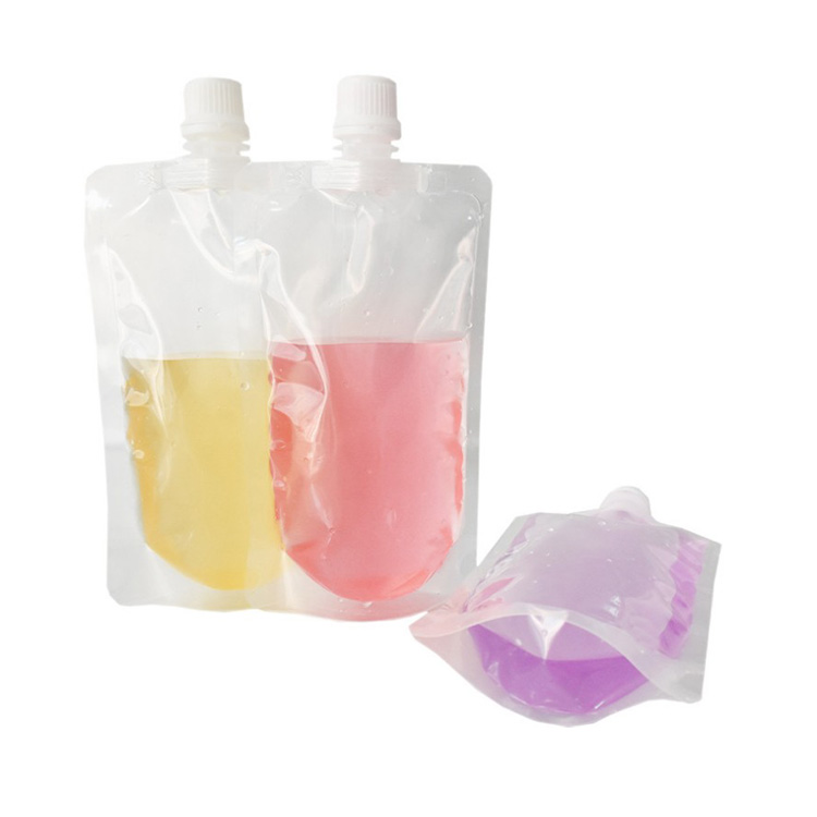 Liquids Stand Up Pouches With Spout Packaging