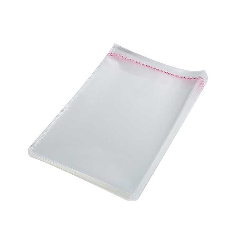 Sacchetto Opp adesivo trasparente con striscia di colla autosigillante