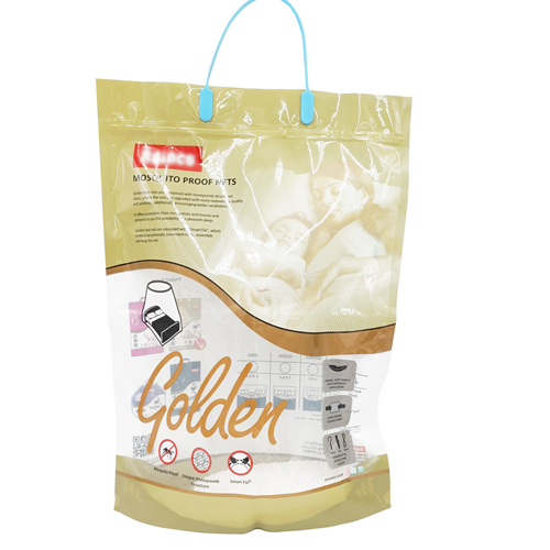 What is the approximate edge width of plastic packaging bags?