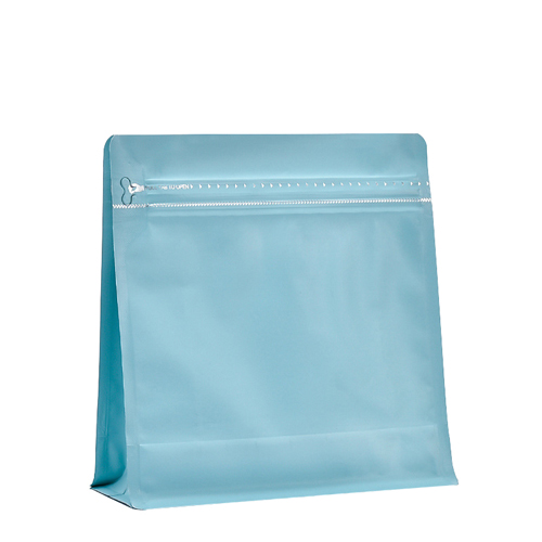 Embalaje de bolsas ziplock de café de plástico de fondo plano
