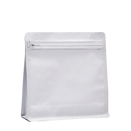 flat bottom plastic coffee ziplock bags packaging