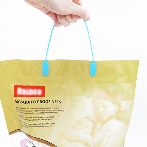 Handheld form and characteristics of food plastic packaging bags