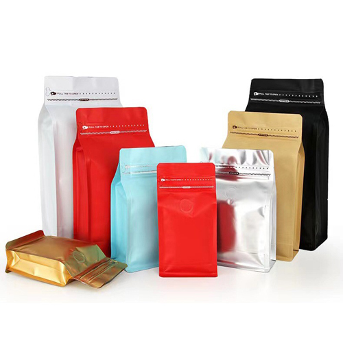 Sealable Instant Coffee Pouch Bags With Valve