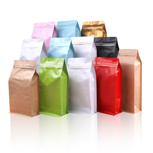 Blank Coffee Pouch Bags With One Way Valve
