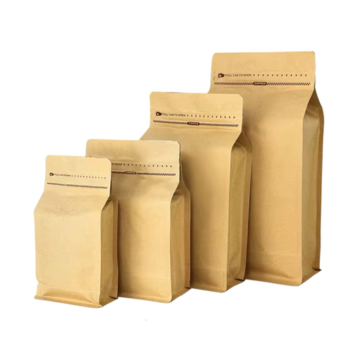Recyclable Paper Coffee Bags With Valve And Zipper