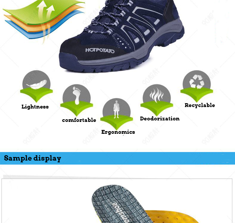 PU Blue Dot Shape Massage Shoe Pad