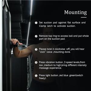 2024 NEW DESIGN 3 Speeds Handheld Mountable Muscle Massager Massage Ball