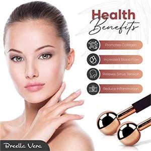 Stainless steel ice globes -Rose gold with silicone handle