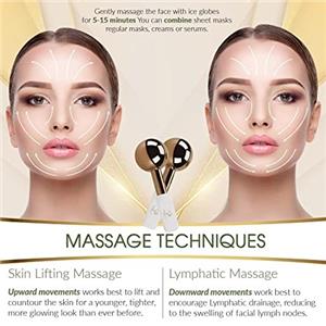 Stainless steel ice globes -Rose gold with silicone handle