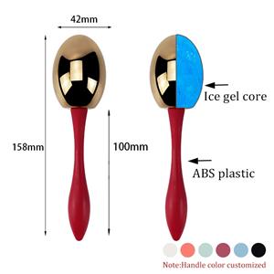New design Oval facial ice globes-stainless steel
