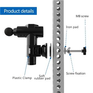 Multifucntional Massage gun holder-with suction cup and screw