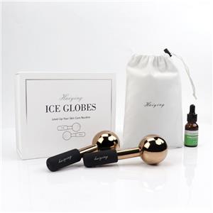 2022 stainless steel face ice globes magic ice facial globes