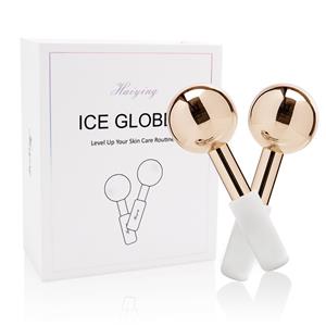 2022 stainless steel face ice globes magic ice facial globes