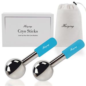 2022 stainless steel face ice globes magic ice facial globes