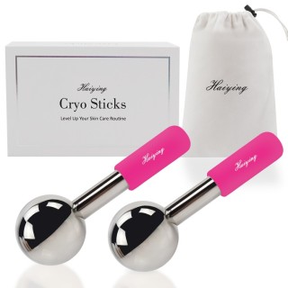 Hot Magnetic Gift Box Cryo Stainless Steel Ice Magic Facial Globes for Eye Massager Metal Cooling Globes