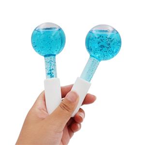 Facial Massage Roller Ice Globes Beauty Tool Face Eye Skin Care Cooling Device Cryo Blue Pink Facial Glass Ice Globe