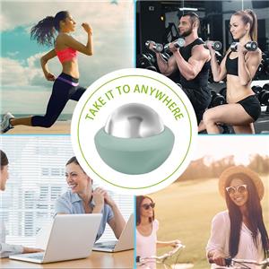 ABS Resin Cold Massage Roller Ball in Stock Colorful Rolling Beads Massager Body Foot Massager white Paper Box