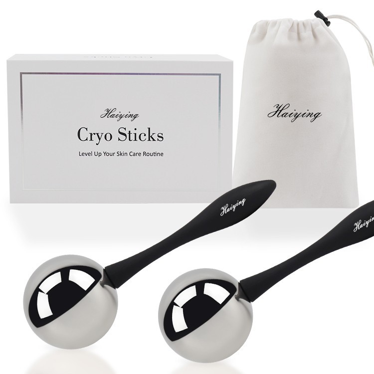 Facial Skin Care Tools for Women Face Eyes Beauty Stainless Steel Cooling Cryo Sticks Ice Globes for SPA