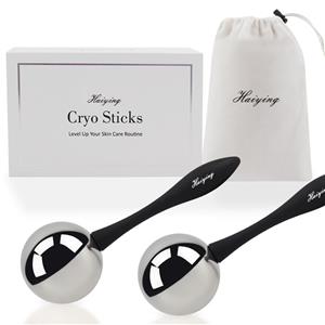 Facial Skin Care Tools for Women Face Eyes Beauty Stainless Steel Cooling Cryo Sticks Ice Globes for SPA
