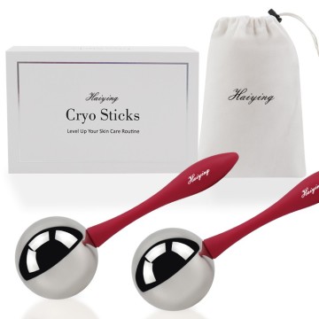 Stainless Steel Face Beauty Cryo Sticks Roller Ice Globes Facial Skin Care Freeze Tools Unbreakable Steel Cooling Roller